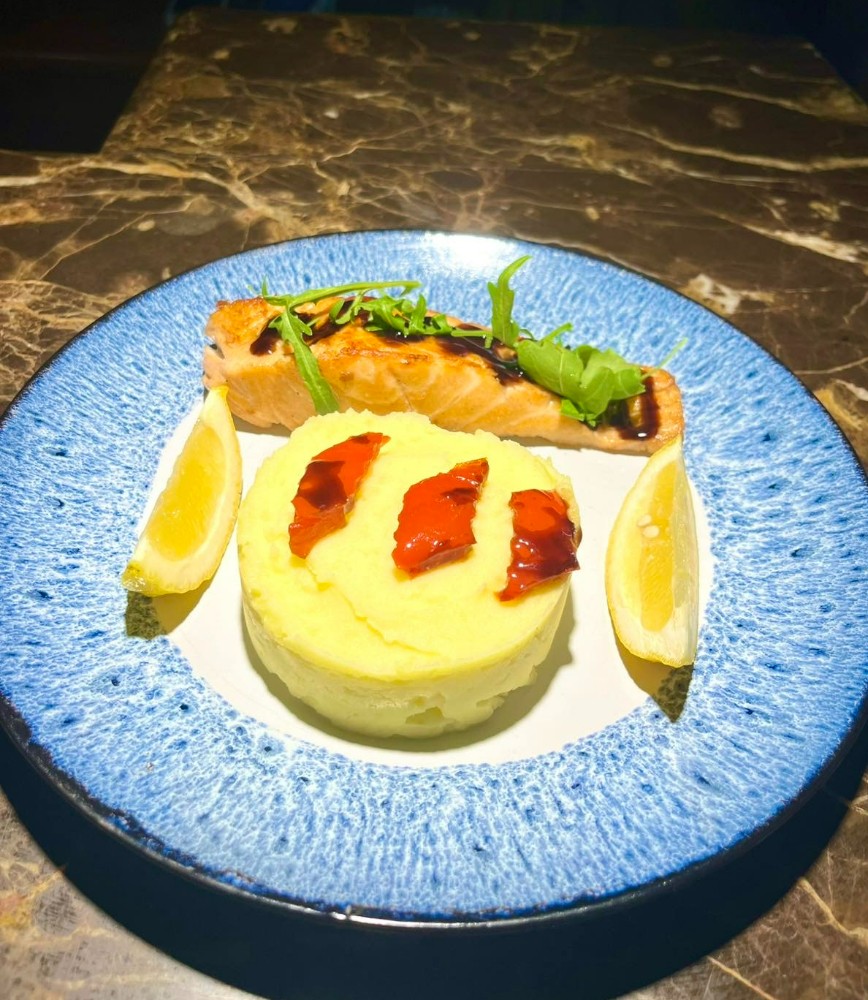 Сьомга запечена з пьюре