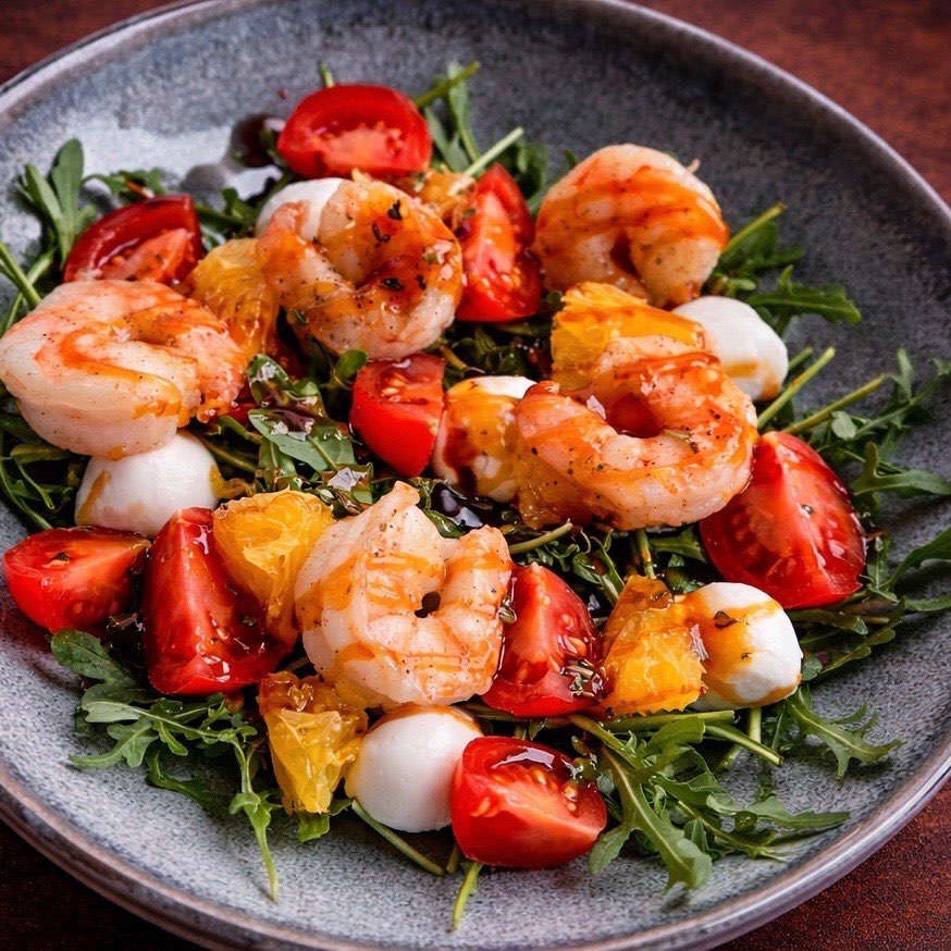 Салат з креветками