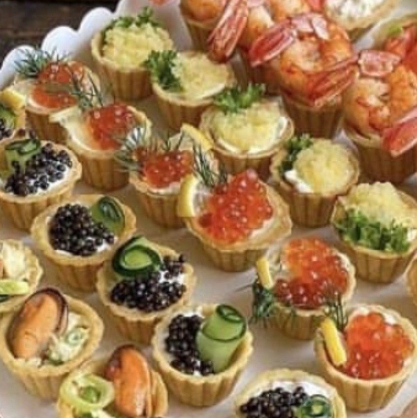 Канапки з морепродуктами