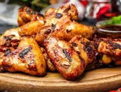 Крильця курячі на грилі