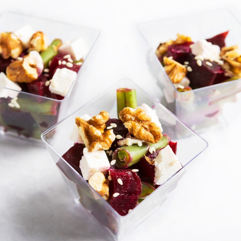 Салат- веррин запечений буряк з веганським пікантним сиром