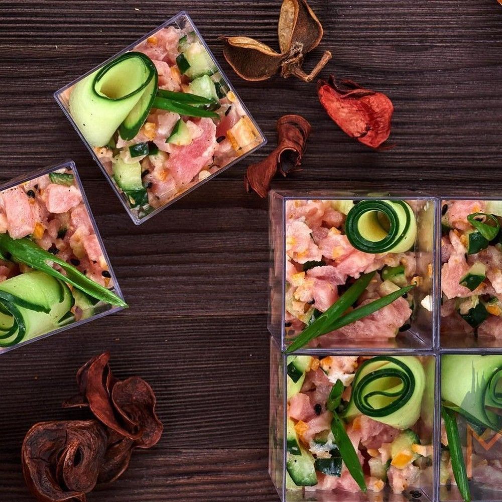 салат -веррин порційний тар-тар з веганського тунця